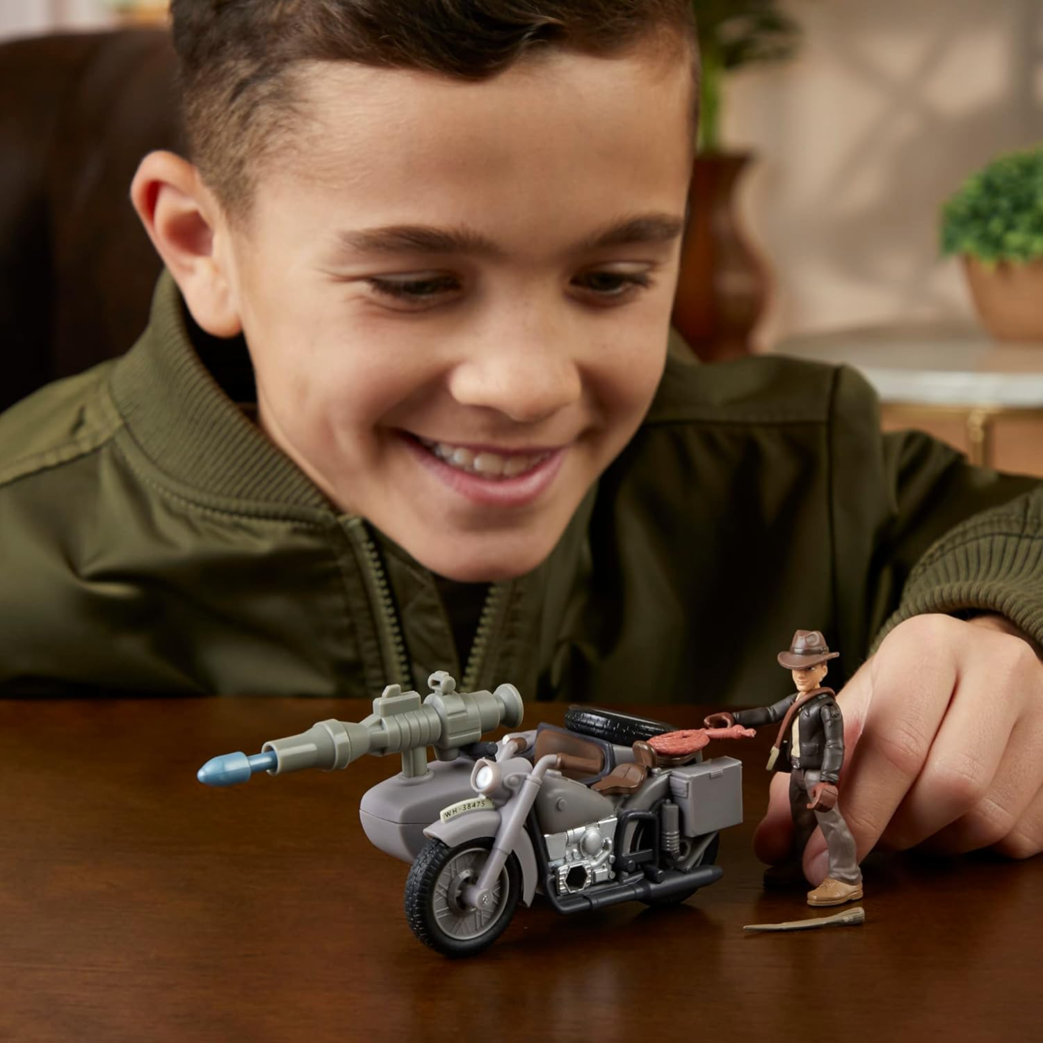 Indiana Jones Worlds Adventure Indiana Jones Motorcycle Sidecar Action Figure 4+