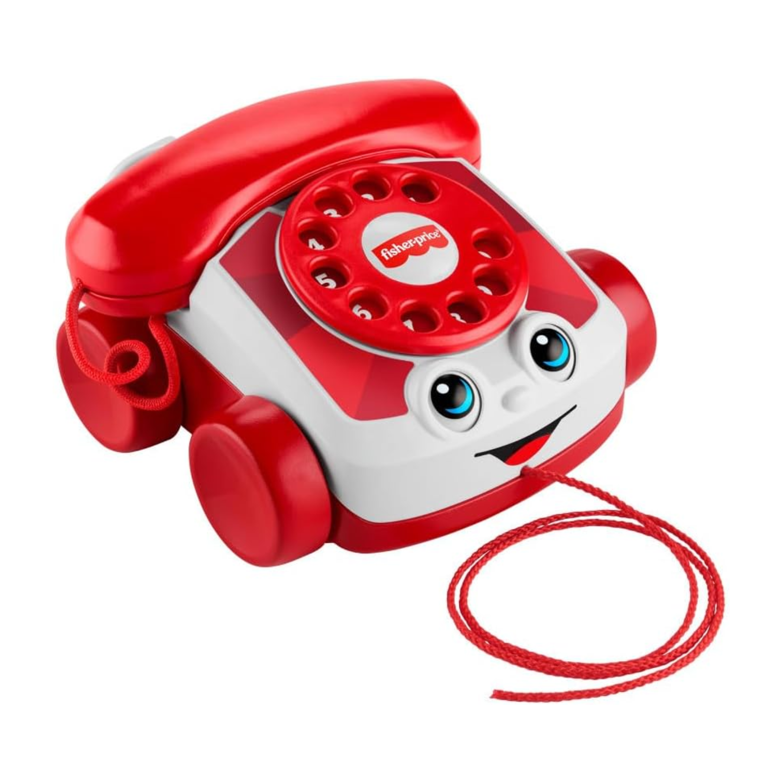 Fisher-Price Red Chatter Pull Along Telephone New Toy