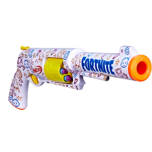 NERF Fortnite Frenz 4 Ever Blaster with 6 Elite Darts Drum Kids Toy Game Gift