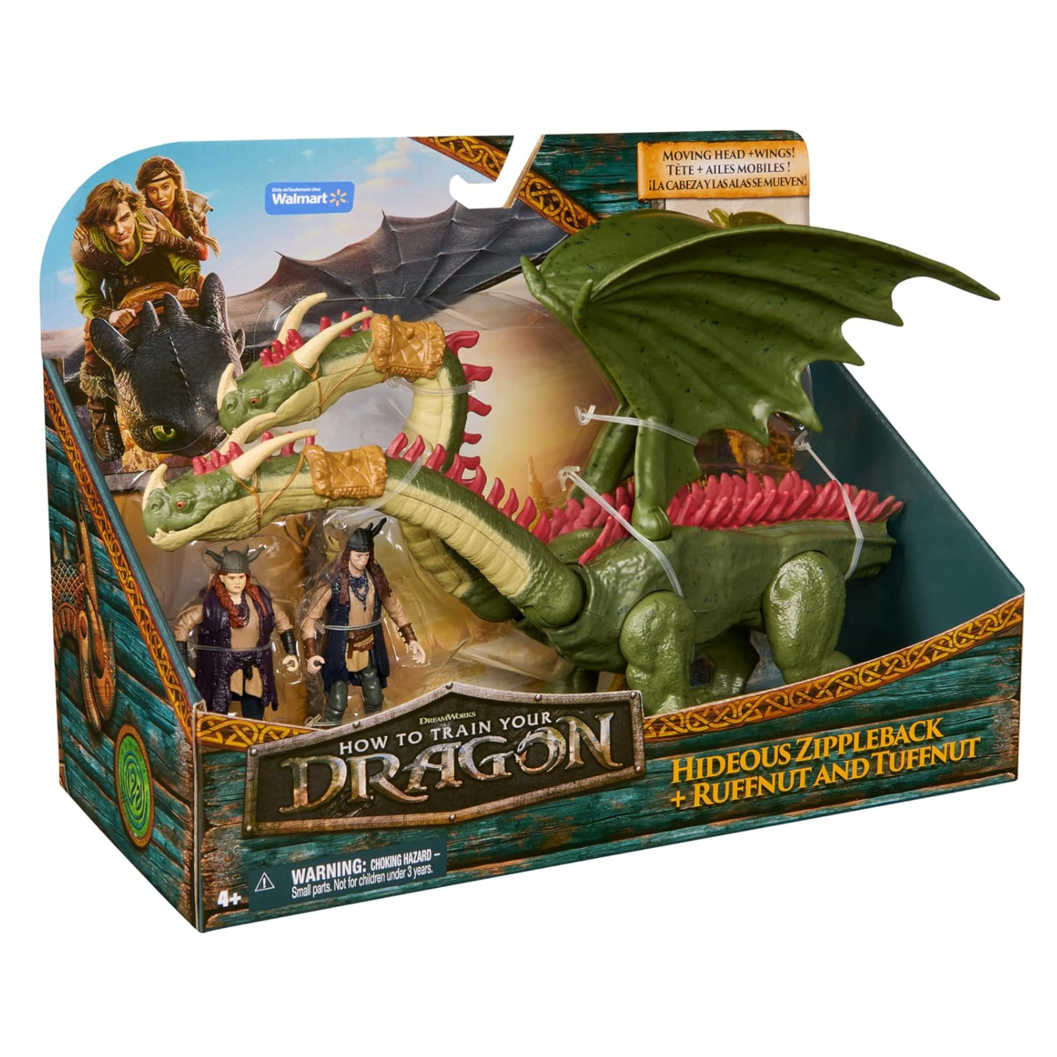 How to Train Your Dragon Hideous Zipppleback Ruffnut Tuffnut Figure