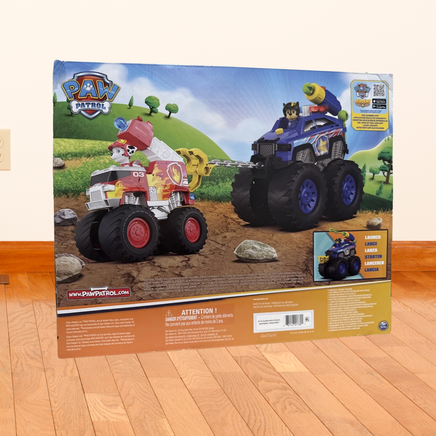 PAW Patrol Rescue Wheels Chase Power Haulin’ Cruiser Truck with Winch & Launcher
