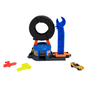 Hot Wheels City Track Downtown Tire Shop Playset New Toy