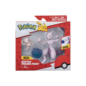 Pokemon Battle Figure Set 2 Pack Mew and Mewtwo Deluxe Action Ready New Toy