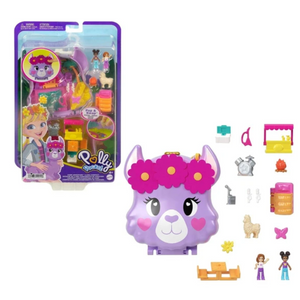 Polly Pocket World - Llama Compact - Pop and Swap Feature 5 Reveals