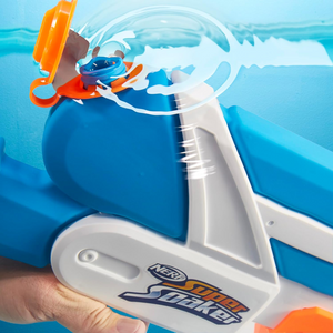 NERF Super Soaker Twister Water Blaster Dual Rotating Streams,Pump Action Fun 6+