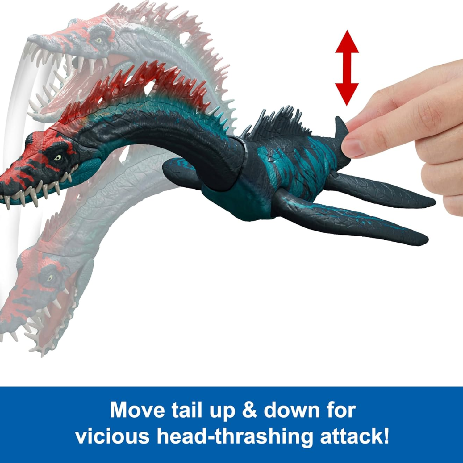 Jurassic World Chaos Theory Styxosaurus Dinosaur Figure Head Chomp Play Ages 4 +