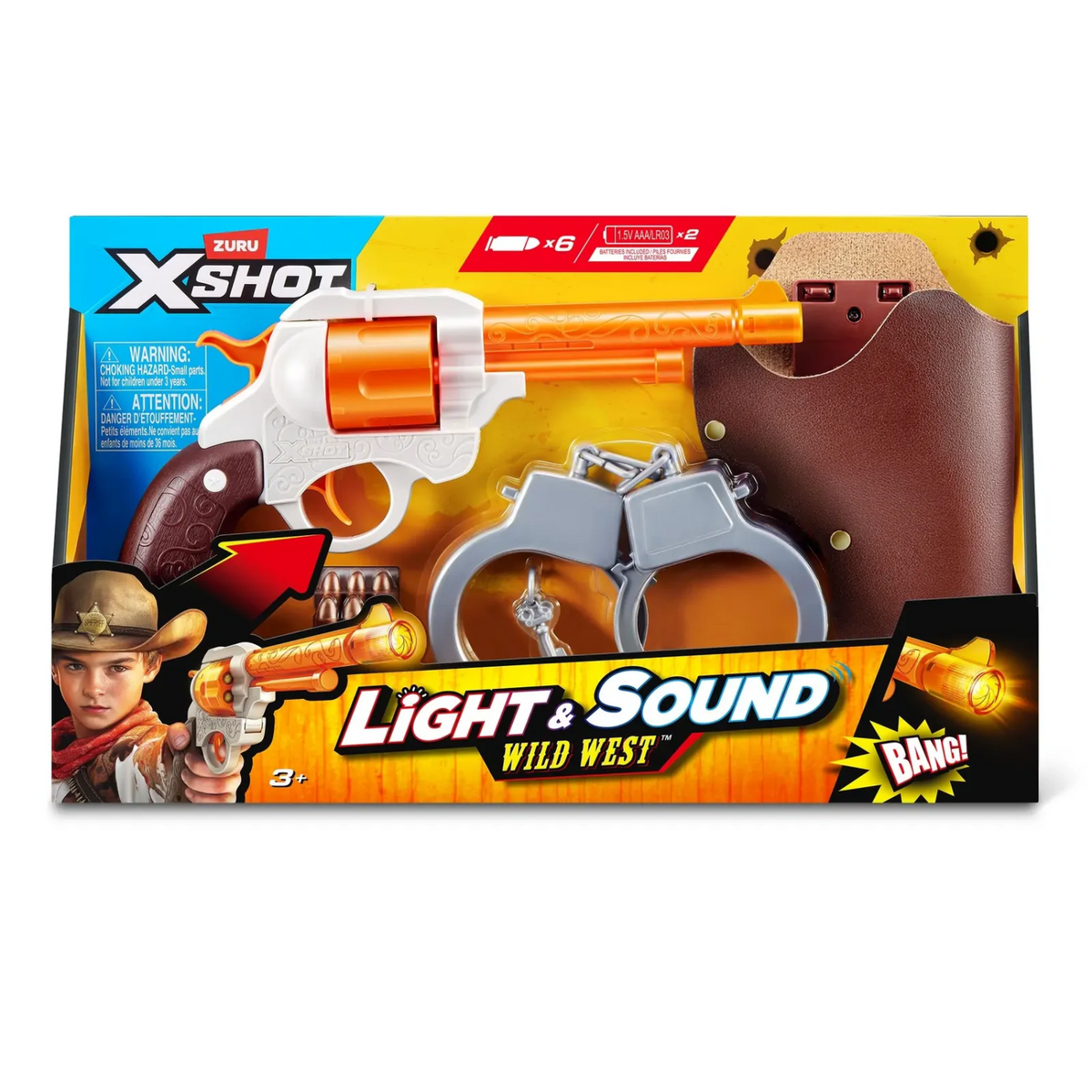 Zuru Xshot Role Play Wild West Light & Sound Cowboy Set New Toy