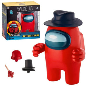 Among Us Crew Action Figure 17CM with 5 Hidden Hats And  Accessories Video Game