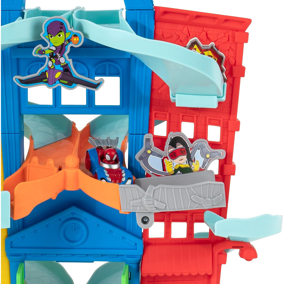 Spidey and His Amazing Friends City Track 24-Inch Set Two Exclusive Cars New Toy