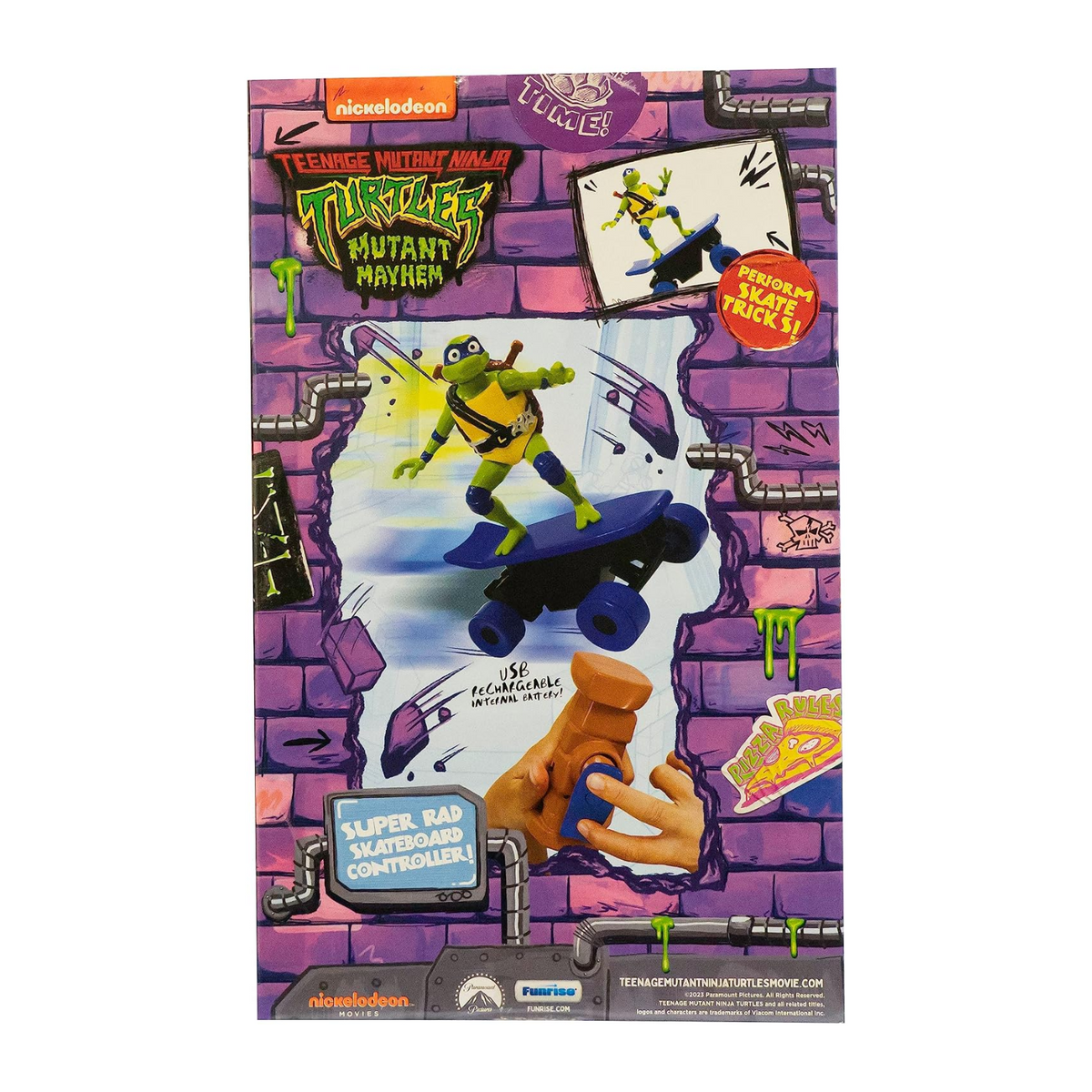 Teenage Mutant Ninja Turtle Leonardo Half Pipe RC Vehicle Ages 5+ New Toy