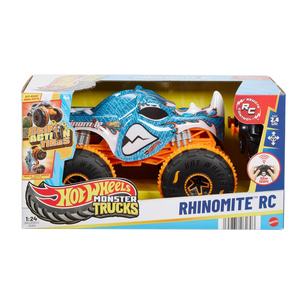 Hot Wheels RC Monster Truck Rhinomite 1:24 Scale Remote Control All-Terrain