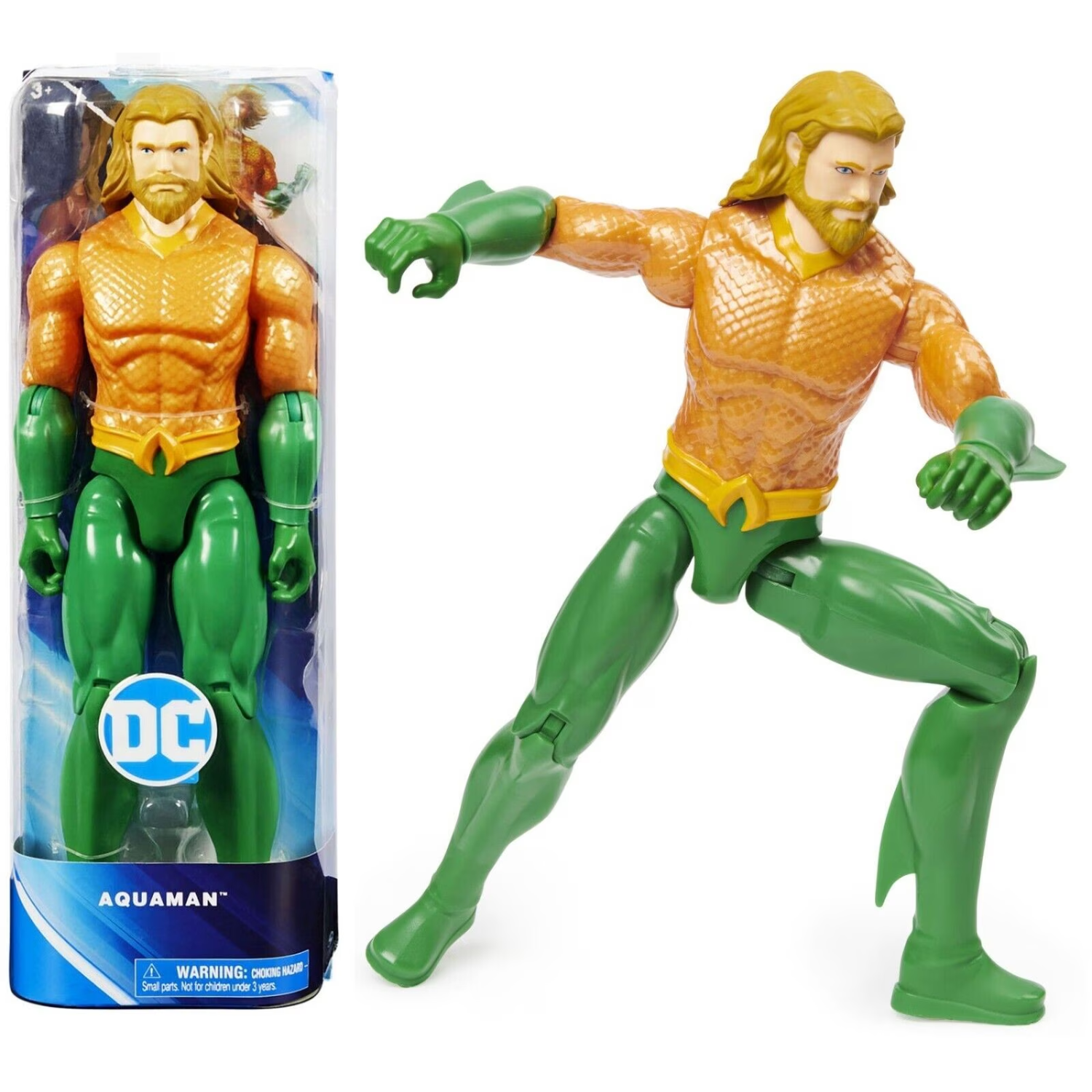 DC Comics-Aquaman-Action Figure 12 Inch Preschool Toys & Pretend Play Ages 3+