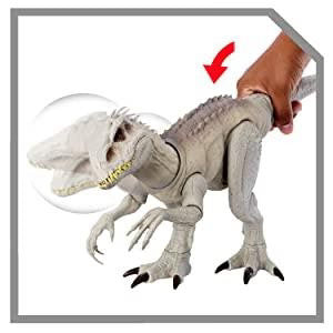 Mattel Jurassic World Indominus Rex Dinosaur Toy Lights Sounds Camouflage Motion