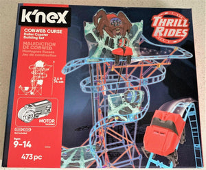 KNEX Thrill Rides Cobweb Curse Roller Coaster Building Set Ages 9+ Toy Build Fun