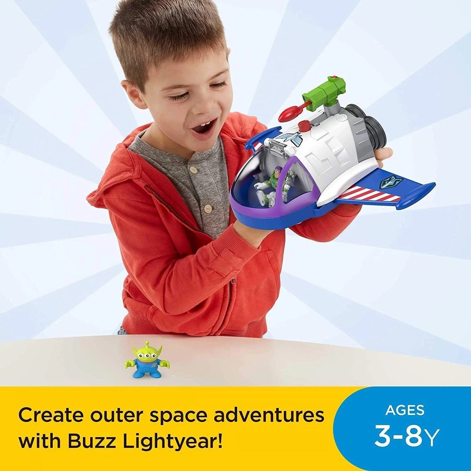 Fisher-Price Imaginext Buzz Lightyear Space Mission Ship Ages 3+ Toy Play Gift