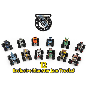 Monster Jam 12-Pack of 1:64 Scale Die-Cast Monster Trucks New Toy Grave Digger