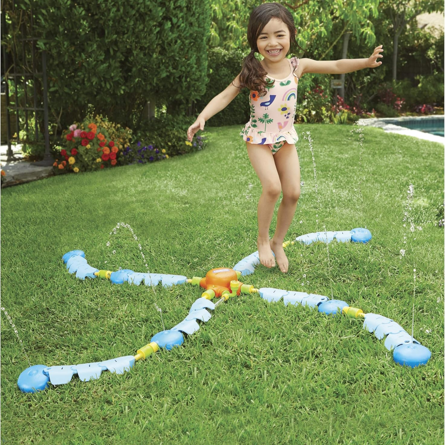 Little Tikes Dancing Sprinkler Water Fun Backyard Play Gift