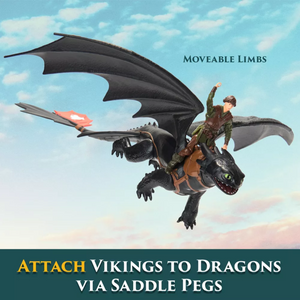 How to Train Your Dragon Final Battle Figure Set Toothless Hiccup New Toy