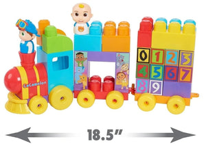 CoComelon Stacking Train 40 Piece Large Building Block Set Includes JJ TomTom