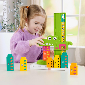 Fisher-Price Adding Alligator Counting Activity Preschool Learning Toy 10 Block