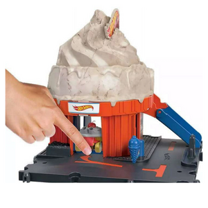 Hot Wheels City Downtown Track Set City Ice Cream Shop Car Wash Burger Play