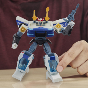 Transformers Bumblebee Cyberverse Prowl 5 Inch Deluxe Robot Car Siren Attack Toy