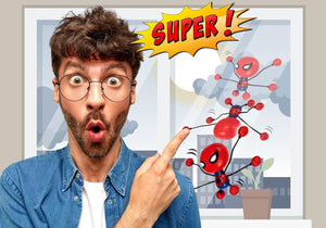Spiderman Wall Walker Spidey flip and crawl squish and stretch Hero Marvel