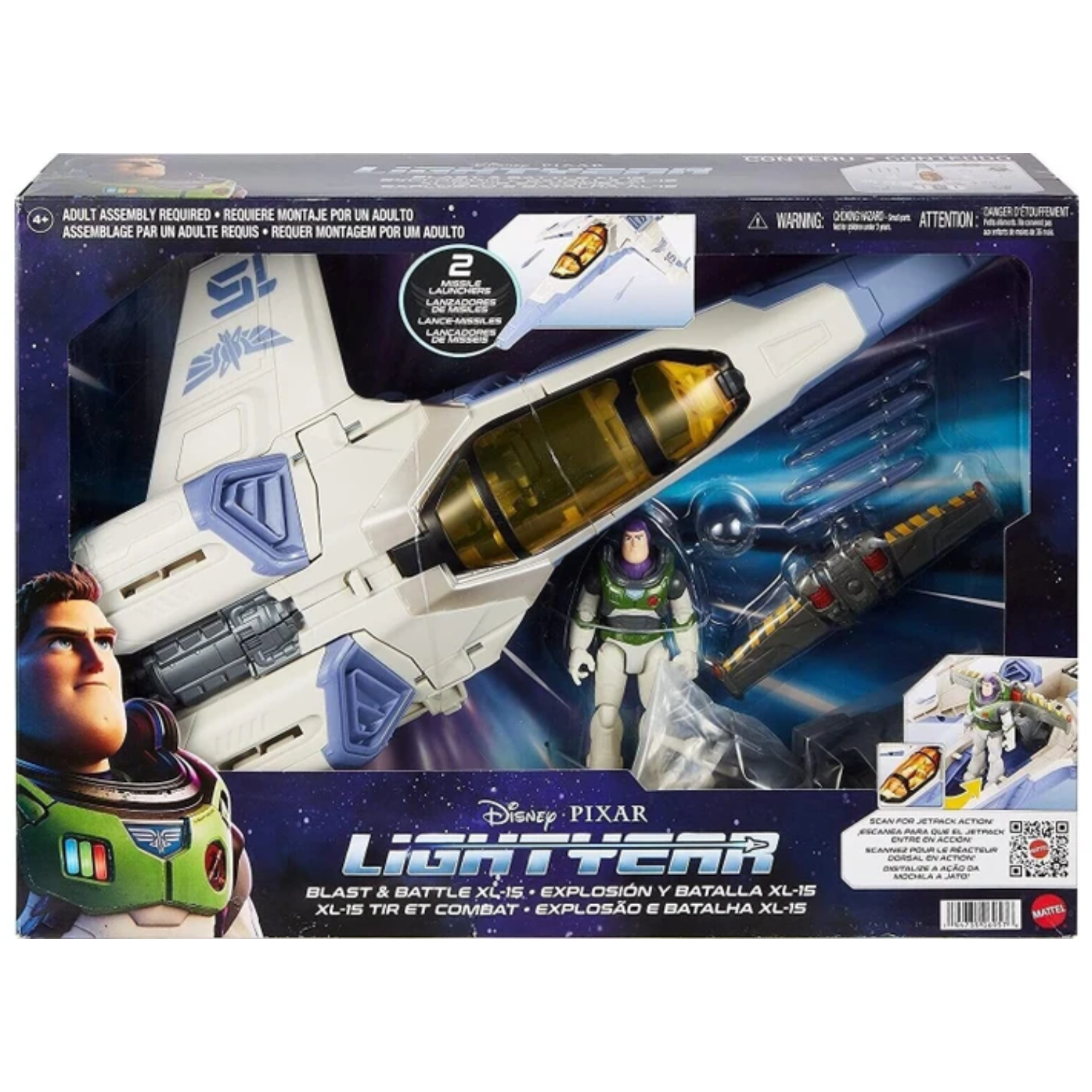 Disney Lightyear Movie Toys Buzz Lightyear Figure with XL-15 Spaceship Toy Story