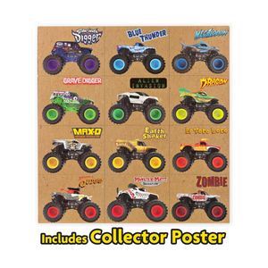 Monster Jam 12-Pack of 1:64 Scale Die-Cast Monster Trucks New Toy Grave Digger