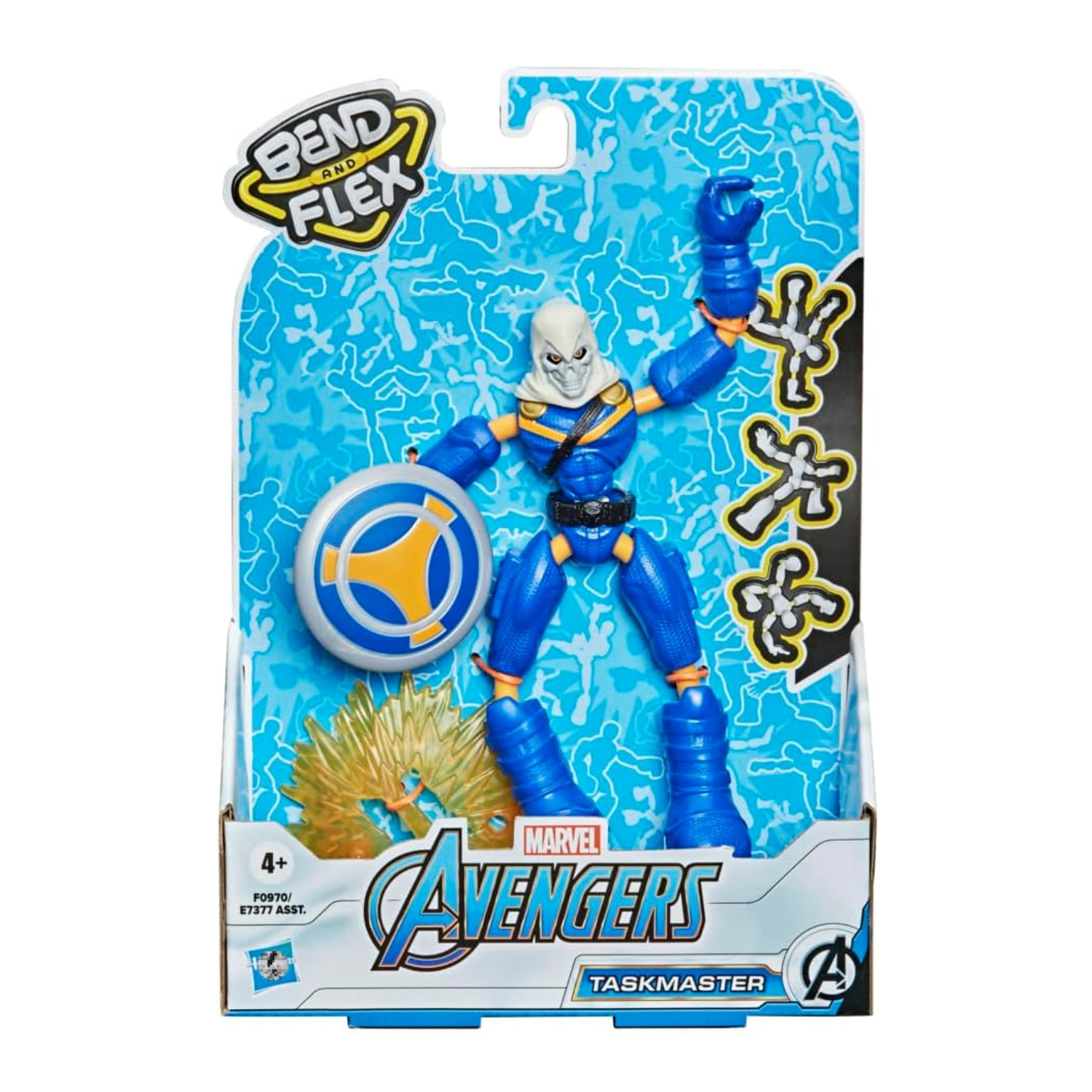 Marvel Avengers Bend and Flex Taskmaster 6 Inch Action Figure Collectible Toy