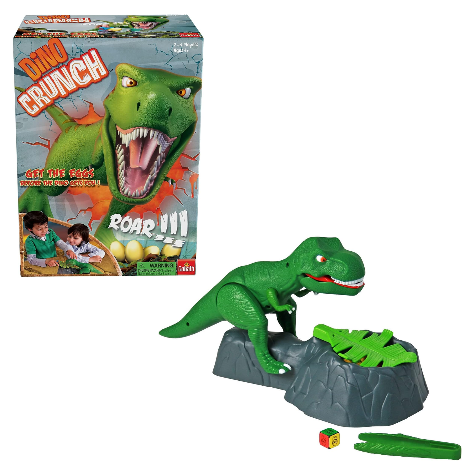 Dino Crunch Hungry T-Rex Egg Rescue Game Family Board Toy Ages 4+ Kids Play Fun