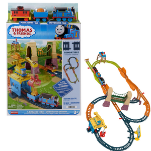 Thomas & Friends Motorized Adventures Train Set with Bruno & Carly Crane Ages 3+