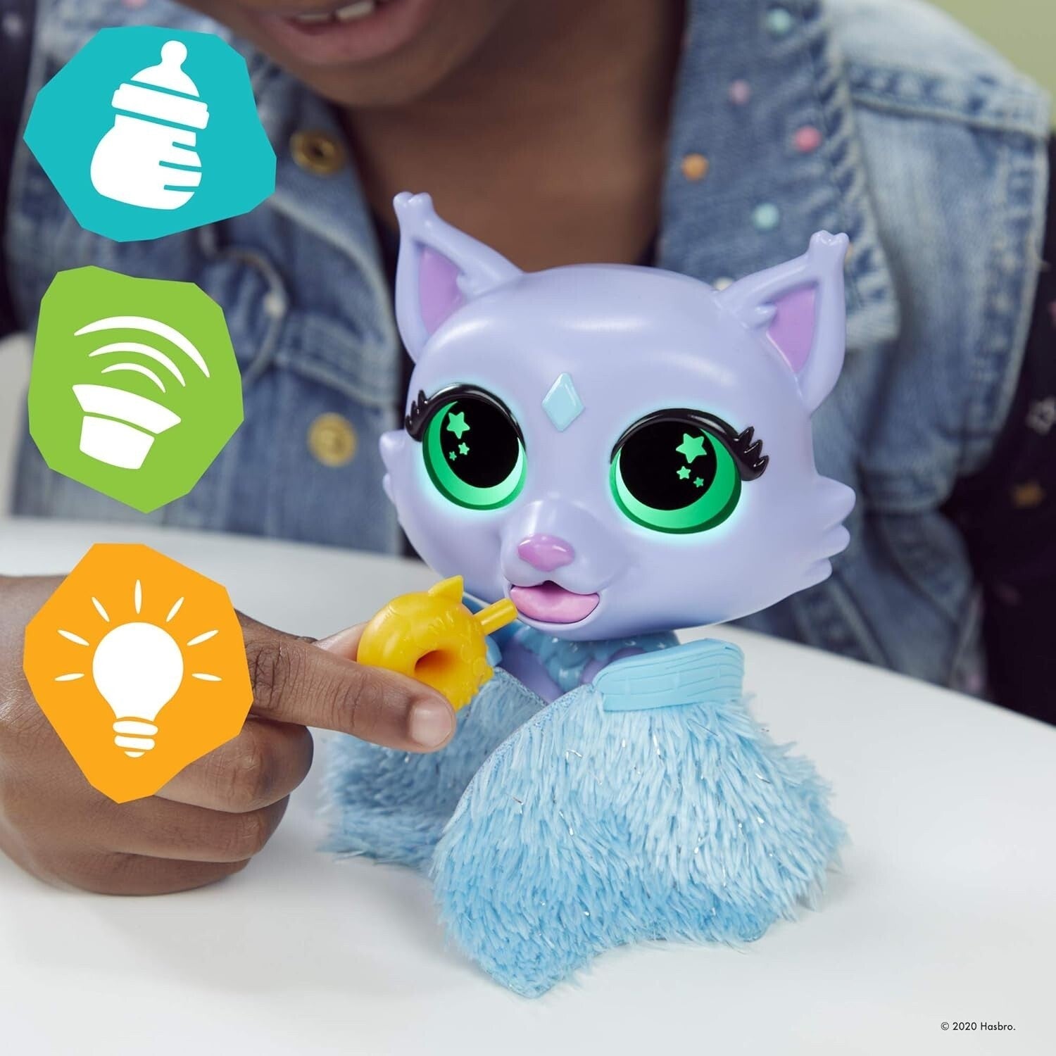 Furreal Friends Flitter Kitten for Ages 4+ Toy Pet Play Feed Baby Fun