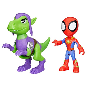 Spidey and Friends Hero Dino Webs New Toy Figure Spidey and Goblin Raptor