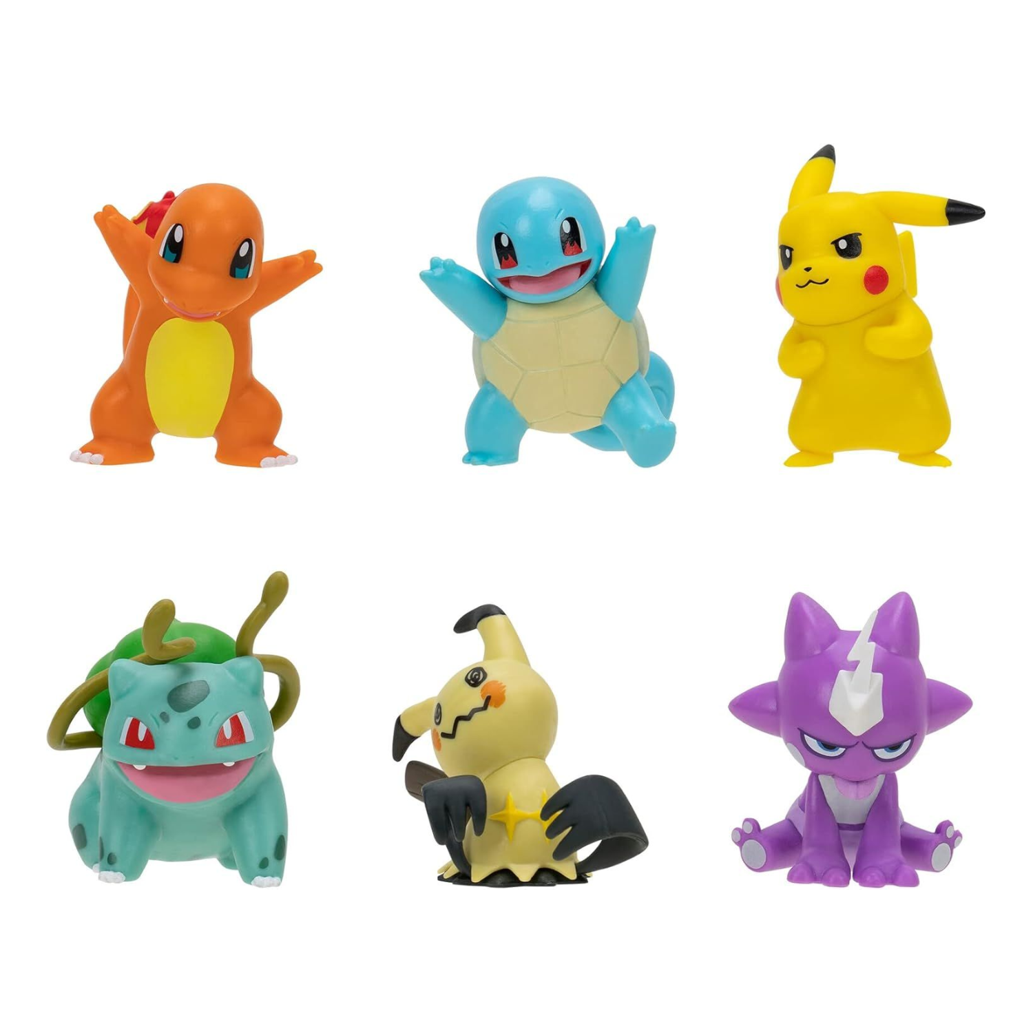 Pokemon Battle Figure Multi 6 Pack Pikachu Bulbasaur Toxel New Toy
