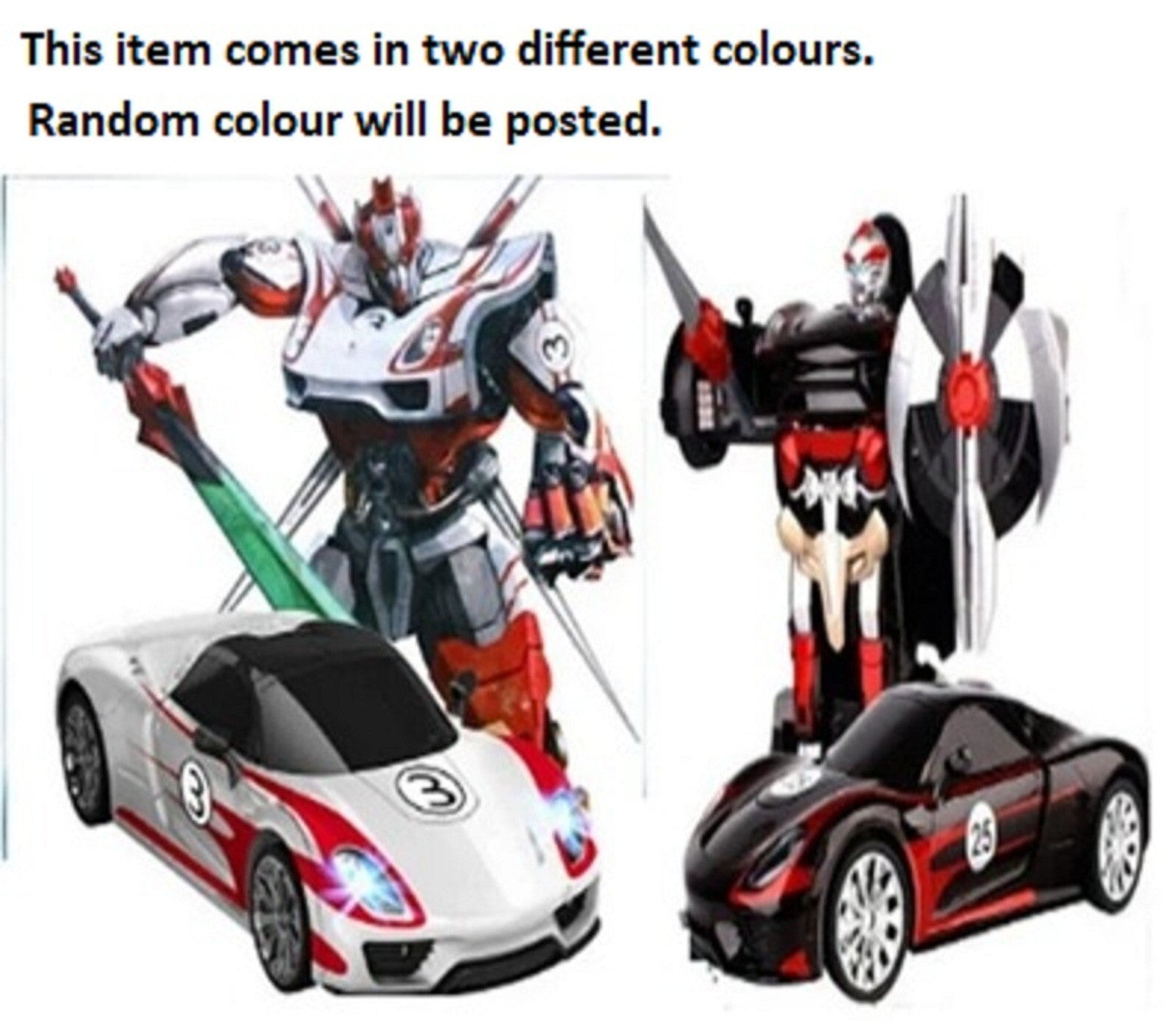 MZ Transforming Car 2337P Toy RC IR Robot Porsche Race Racing Remote Control