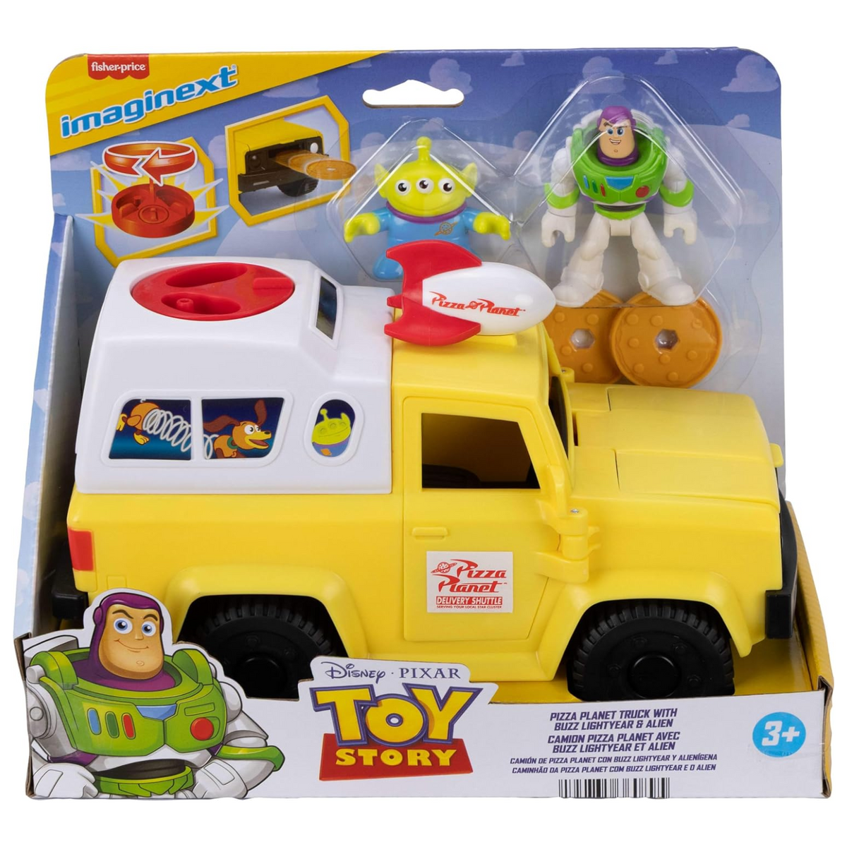 Fisher-Price Imaginext Toy Story Pizza Planet Truck With Buzz Lightyear
