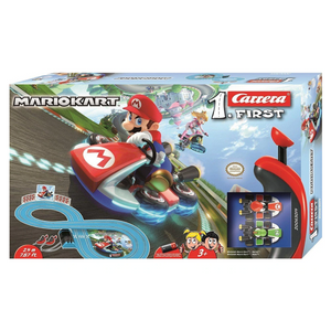 Wii Mario Kart RC IR Radio Remote Control Slot Car Race Track Ages 3+ Carrera