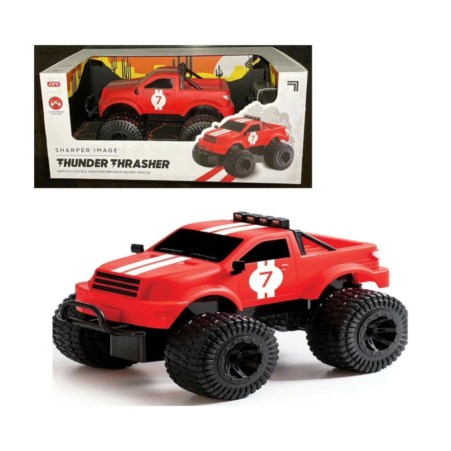 Sharper Image 1:16 RC Thunder Thrasher Jeep Car with 2.4GHz Remote Control