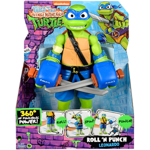 Tales of Teenage Mutant Ninja Turtles Giant Roll N Punch Leonardo Figure New Toy