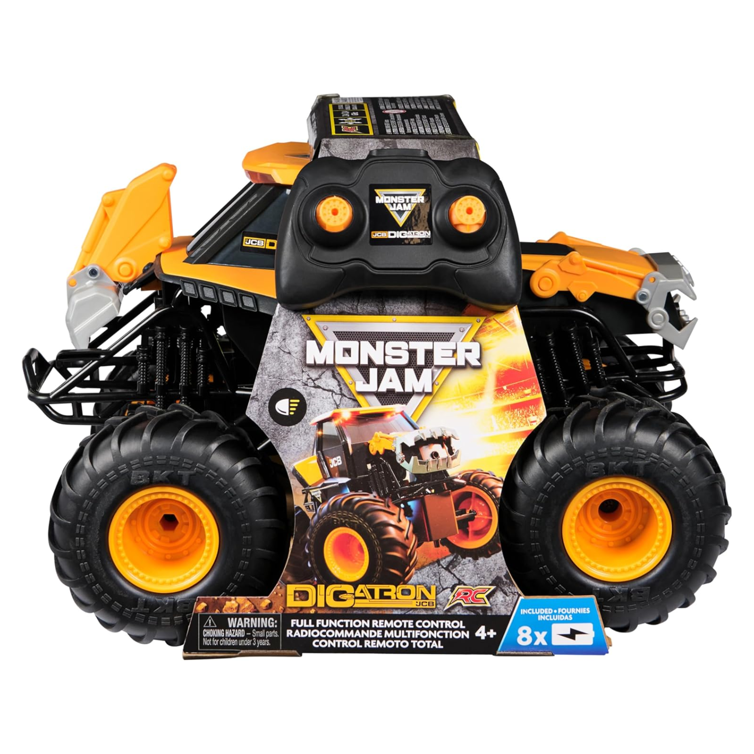 Monster Jam RC JCB Digatron Remote Control Indoor and Outdoor Truck New Toy