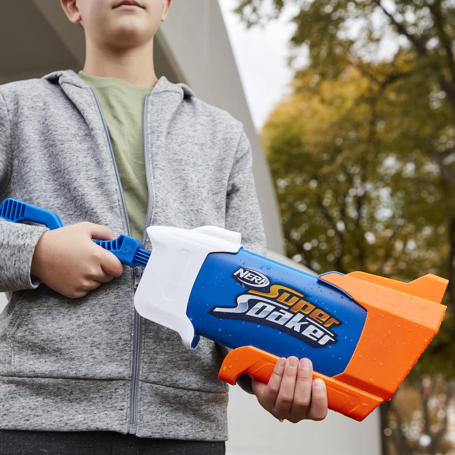 Nerf Super Soaker Rainstorm Water Blaster Outdoor Drenching Spray Action Play Up