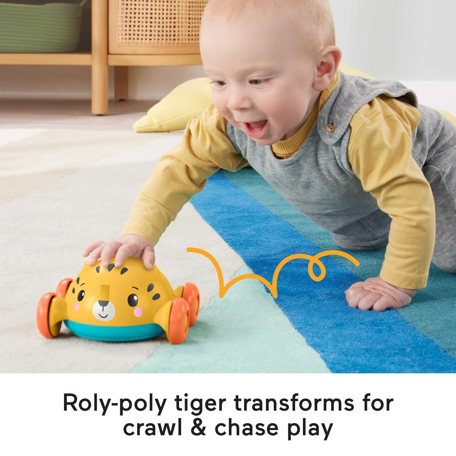 Fisher-Price Baby Gift Set Stacking Cups Roly Poly Push Car Fine Motor Sensory