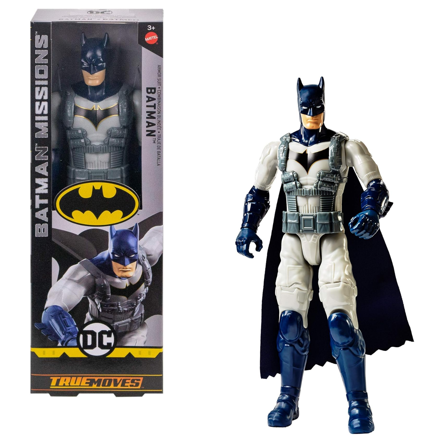 Batman Missions Armor Suit 12" Figure – 11 Points Articulation, True-Moves Toy