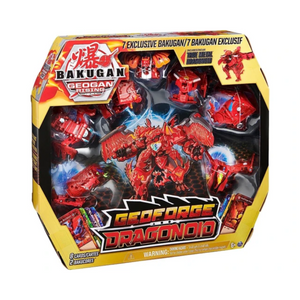 BAKUGAN GeoForge Dragonoid 7-in-1 Includes Exclusive True Metal Battle Cards Fun