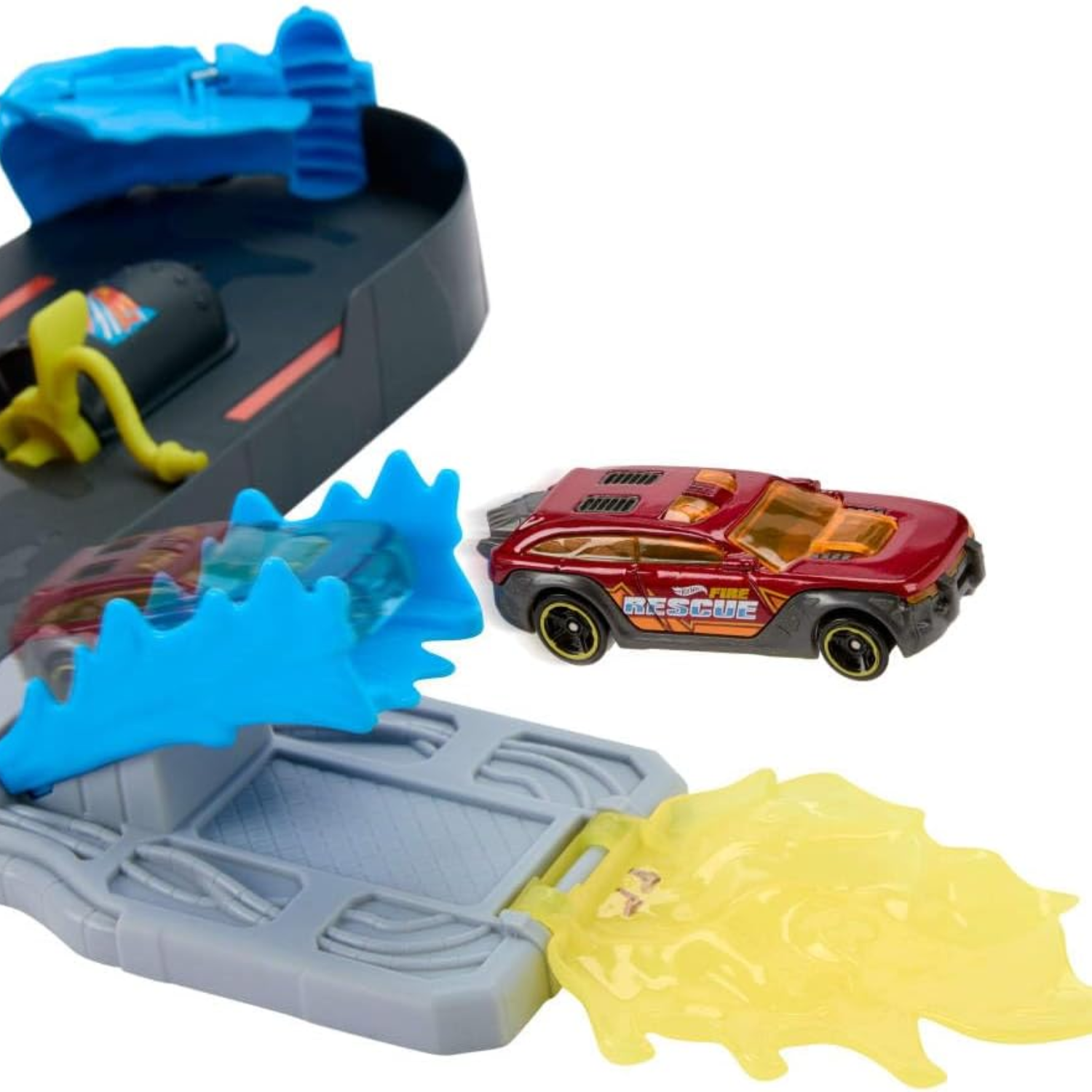 Hot Wheels City Super Fire Station Rescue Playset New Track Toy