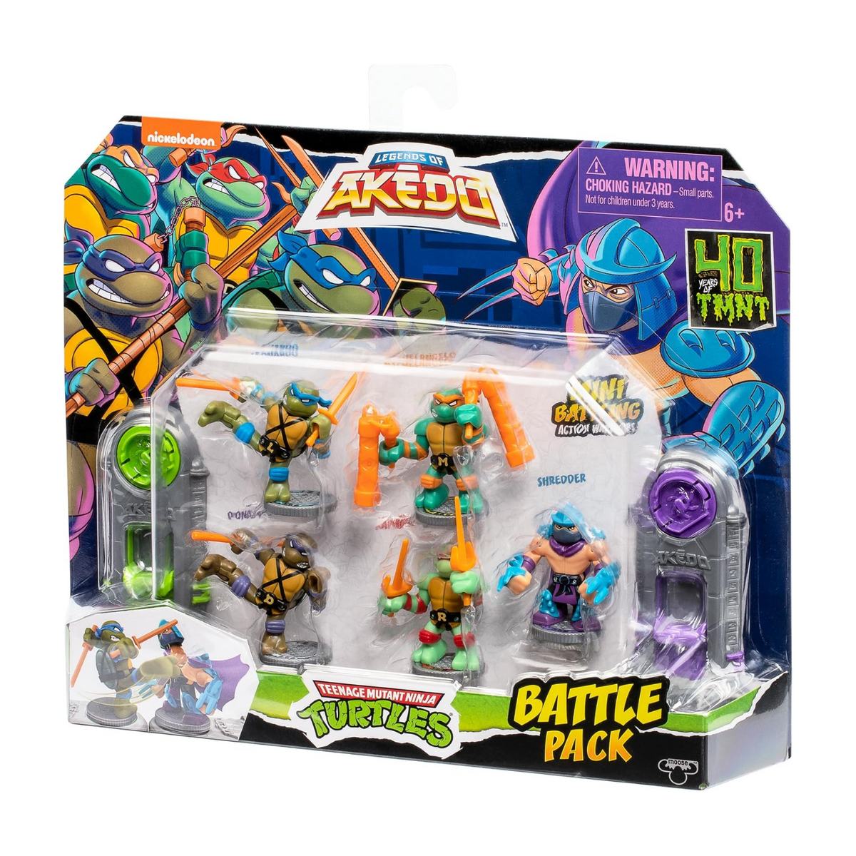 Akedo Teenage Mutant Ninja Turtles Battle Pack Mini Battling Warriors New Toy