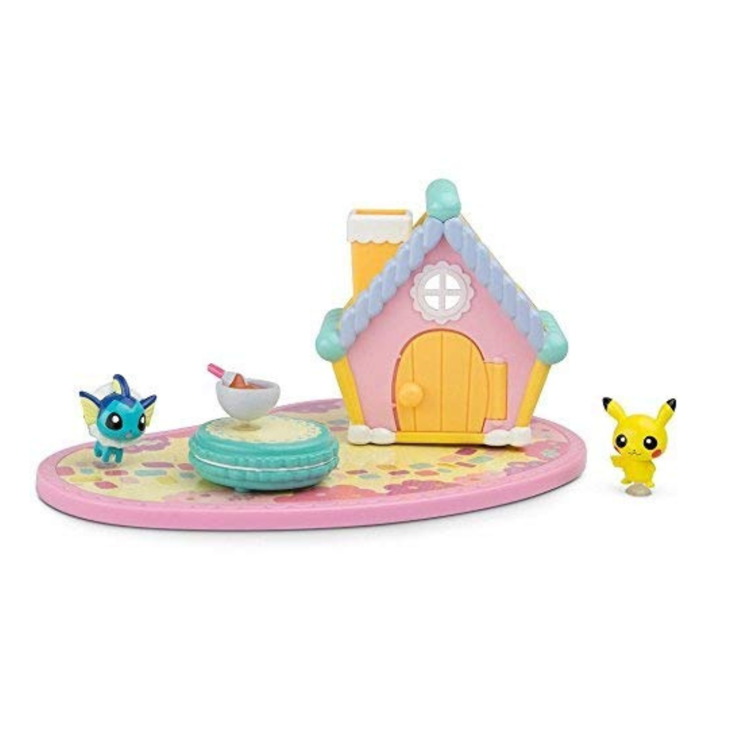 TOMY Pokemon Garden Adventures Playset Pikachu & Vaporeon Figures & House Set
