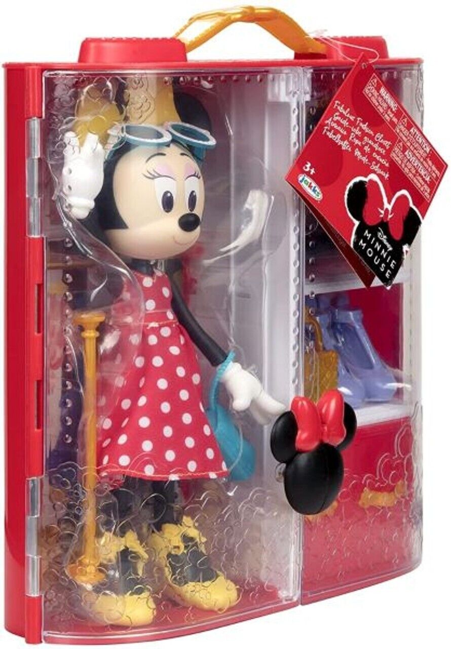 Minnie Mouse Fabulous Fashion Closet Ages 3+ New Toy Doll Dress Shoes Play Gift