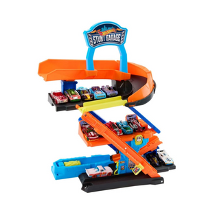 Hot Wheels City Toy Car Track Set Transforming Stunt Garage Playset